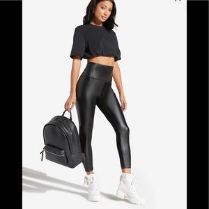 JustFab faux leather leggings